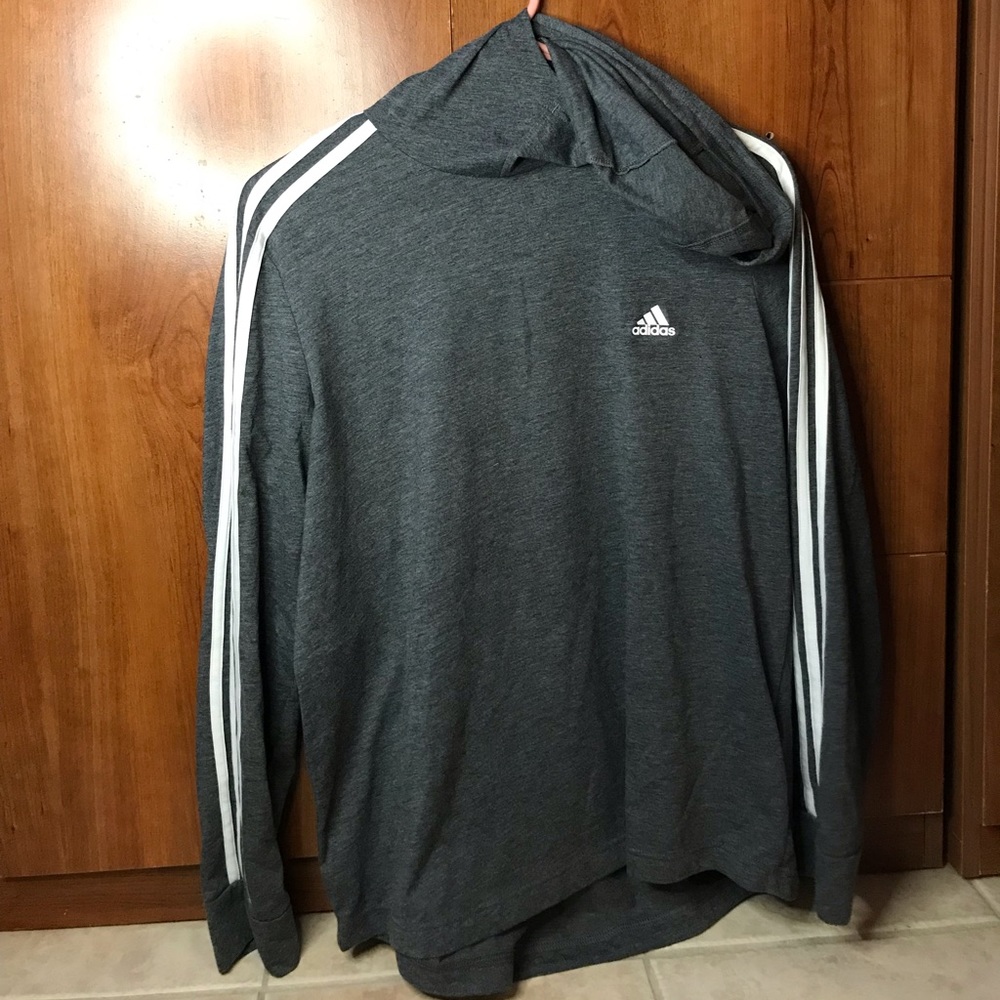 adidas crewneck with hood